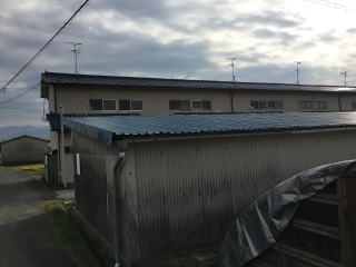 ガレージ屋根塗装