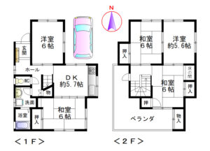 橿原市西池尻町一戸建て