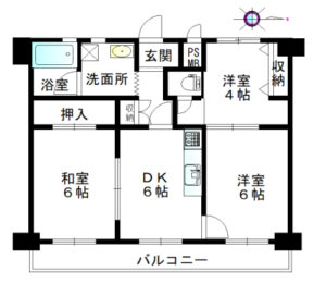 橿原市中曽司町マンション図面