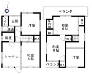 桜井市忍阪一戸建図面