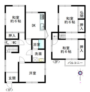 橿原市地黄町一戸建図面