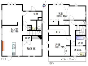 橿原市雲梯町一戸建て図面