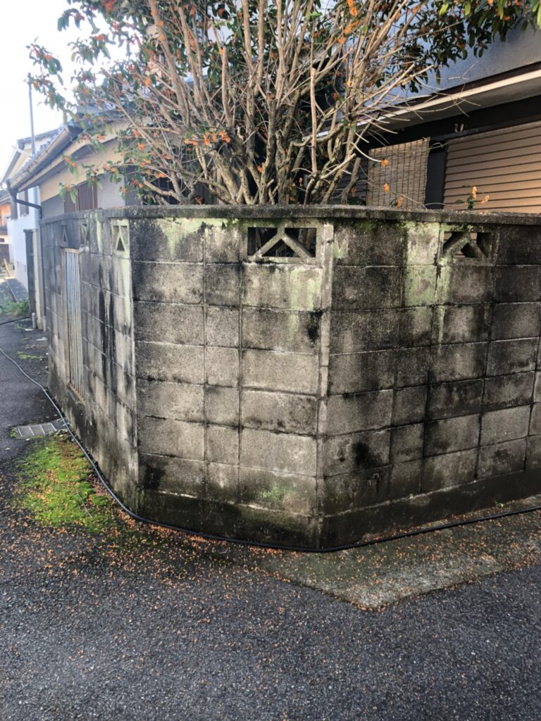 磯城郡田原本町唐古コンクリートブロック塗装工事
