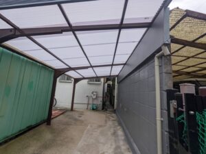 橿原市新口町カーポートトタン張り替え工事
