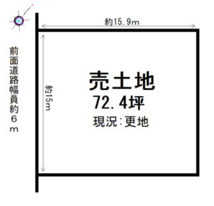 桜井市朝倉台西土地図面