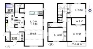 桜井市大字谷一戸建て図面