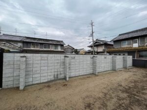 奈良県橿原市小槻町ブロック塀工事