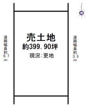 天理線二階堂北菅田町土地図面