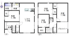 天理市前栽町戸建図面