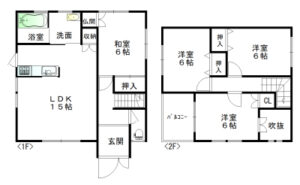 天理市西井戸堂町一戸建て図面