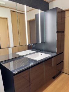 奈良県橿原市鳥屋町洗面台交換リクシルルミシス