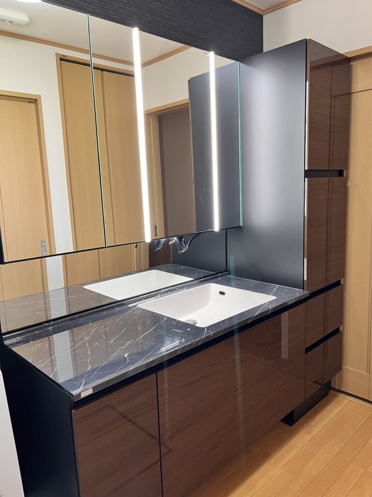 奈良県橿原市鳥屋町洗面台交換リクシルルミシス