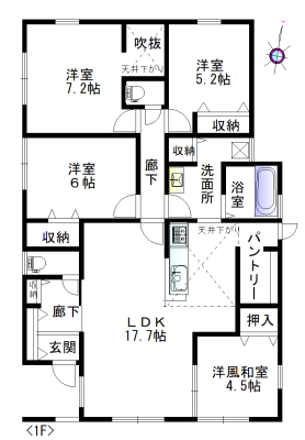 天理市丹波市町新築一戸建図面