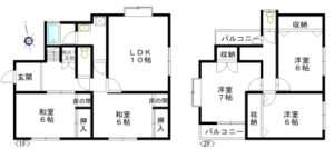 天理市富堂町建物図面