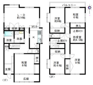 橿原市雲梯町一戸建図面