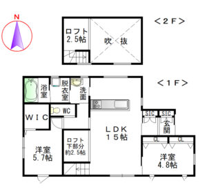 磯城郡田原本町大字千代一戸建図面