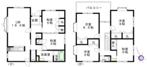 香芝市西真美2丁目一戸建図面