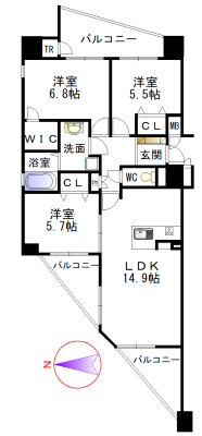 橿原市石川町マンション図面