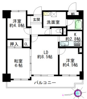 橿原市曽我町マンション図面