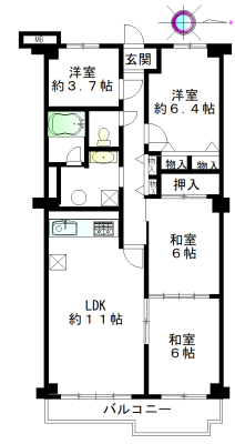 橿原市見瀬町マンション図面